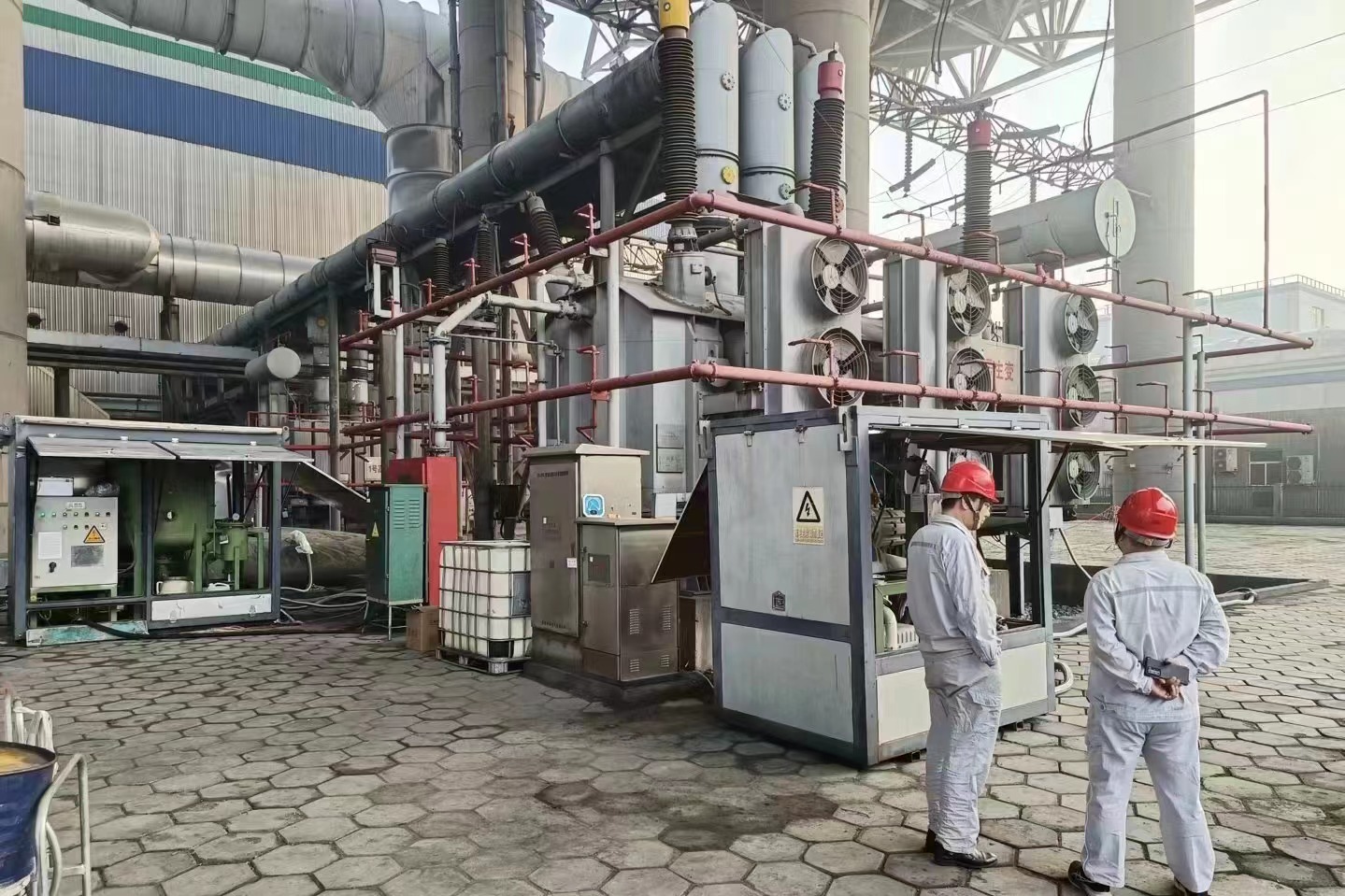 電力公司使(shǐ)用安裝現場